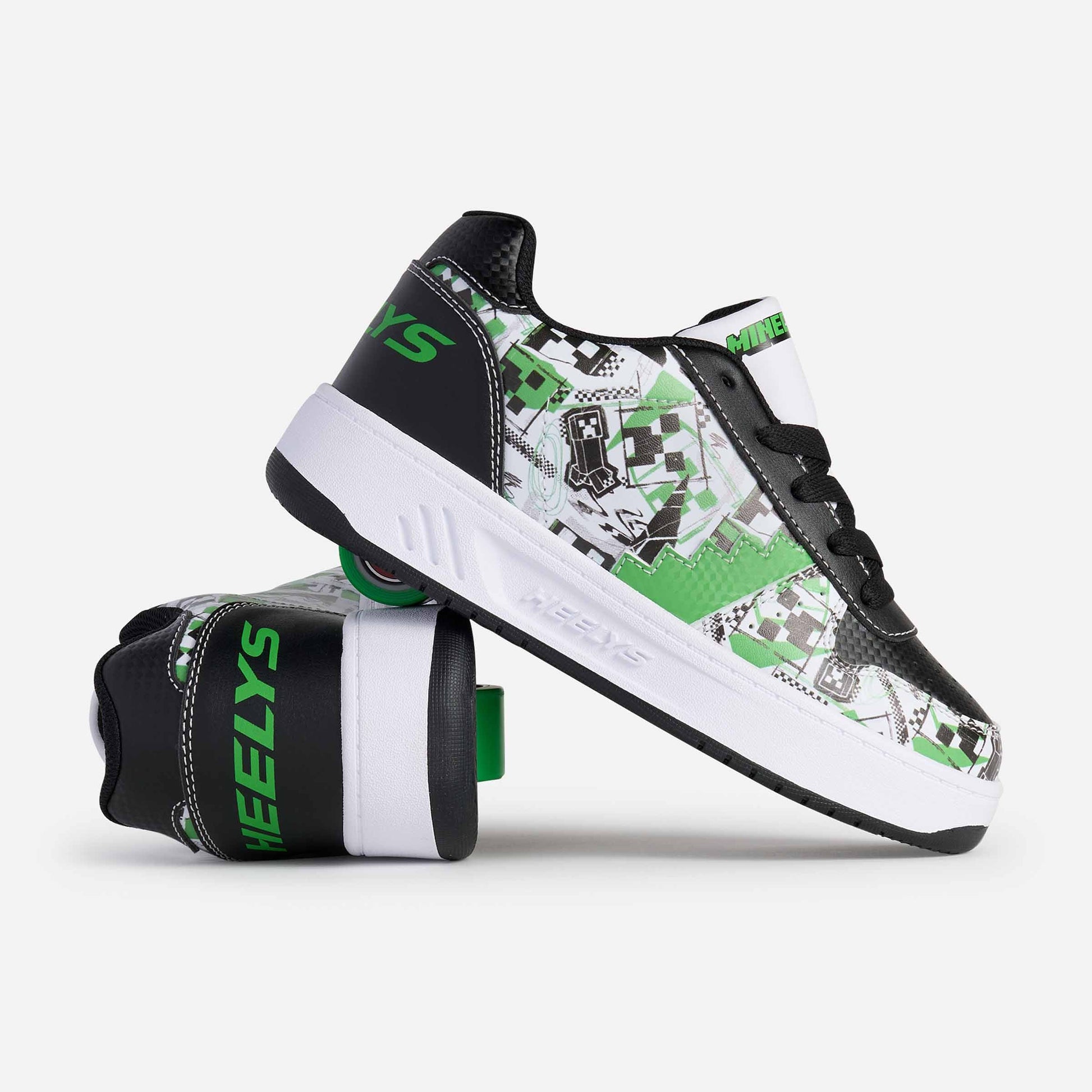 Heelys | Minecraft Kama Adults - White/Black/Green