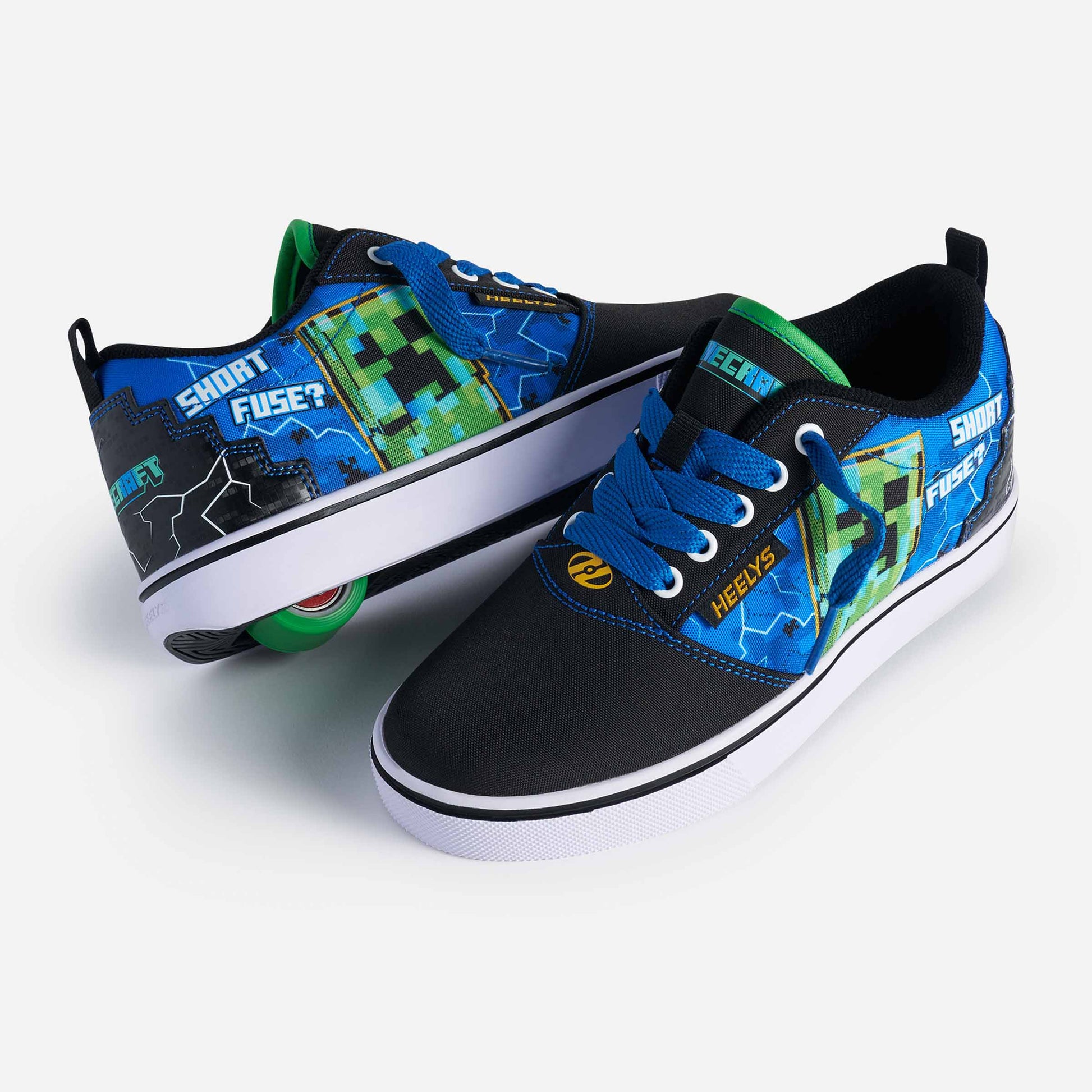 Heelys | Minecraft Pro 20 Adults - Black/Blue/Green