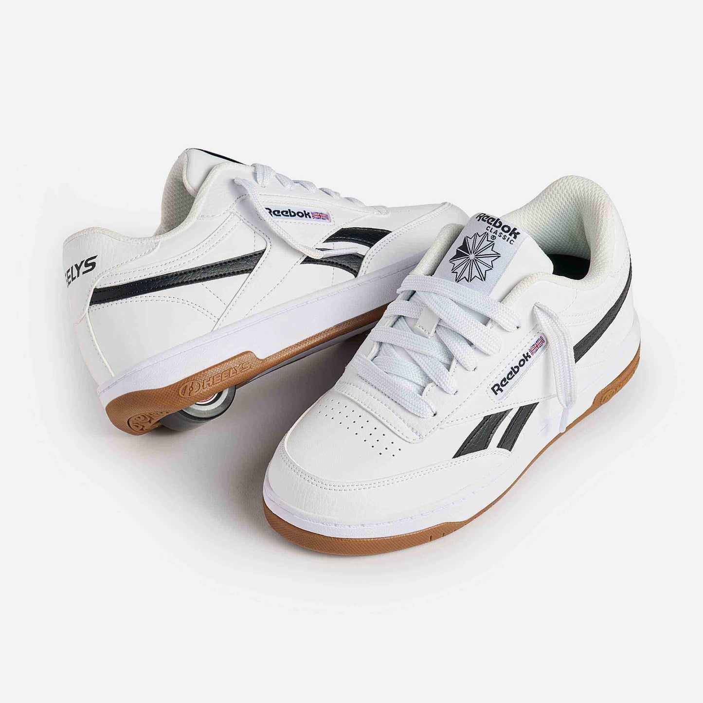 Heelys | Reebok Club C | White/Black/Gum