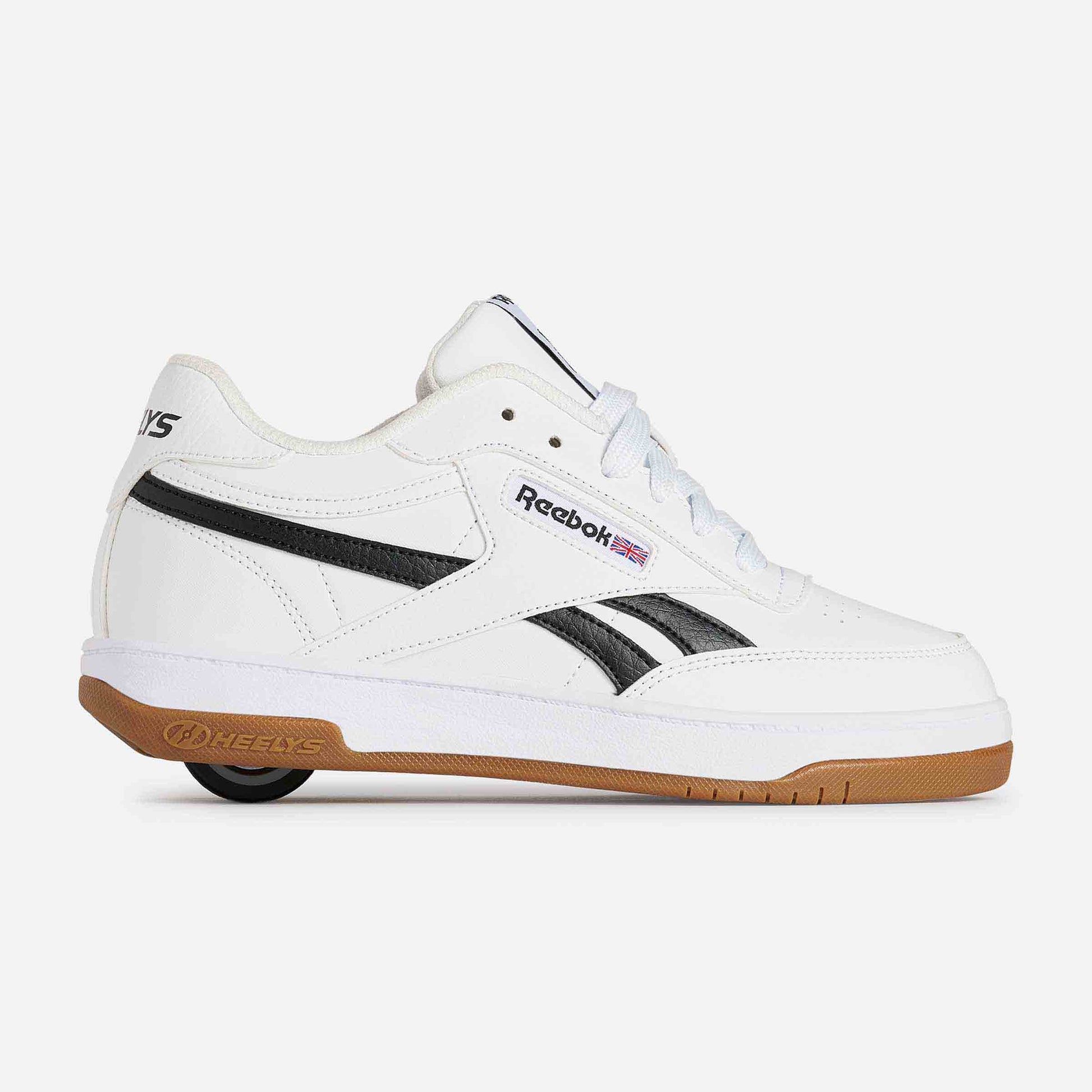 Heelys | Reebok Club C Adults | White/Black/Gum