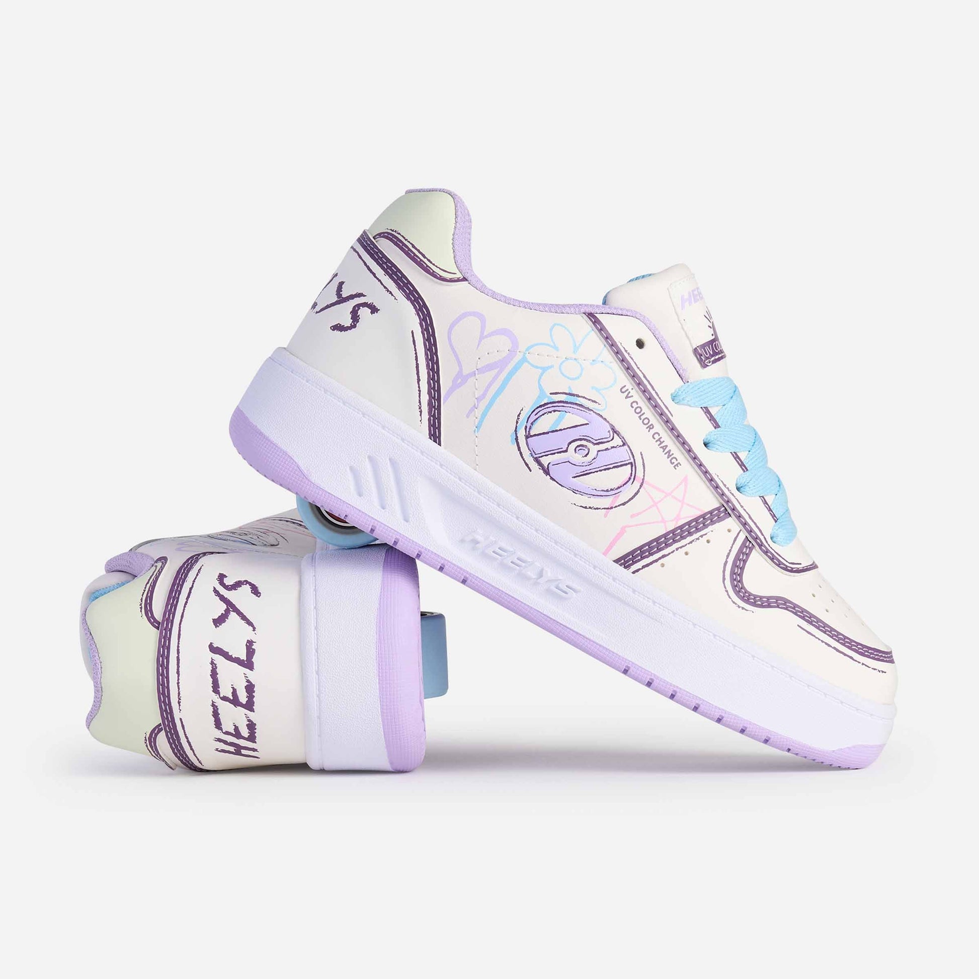 Heelys | Kama Cc - White/Lilac/Blue