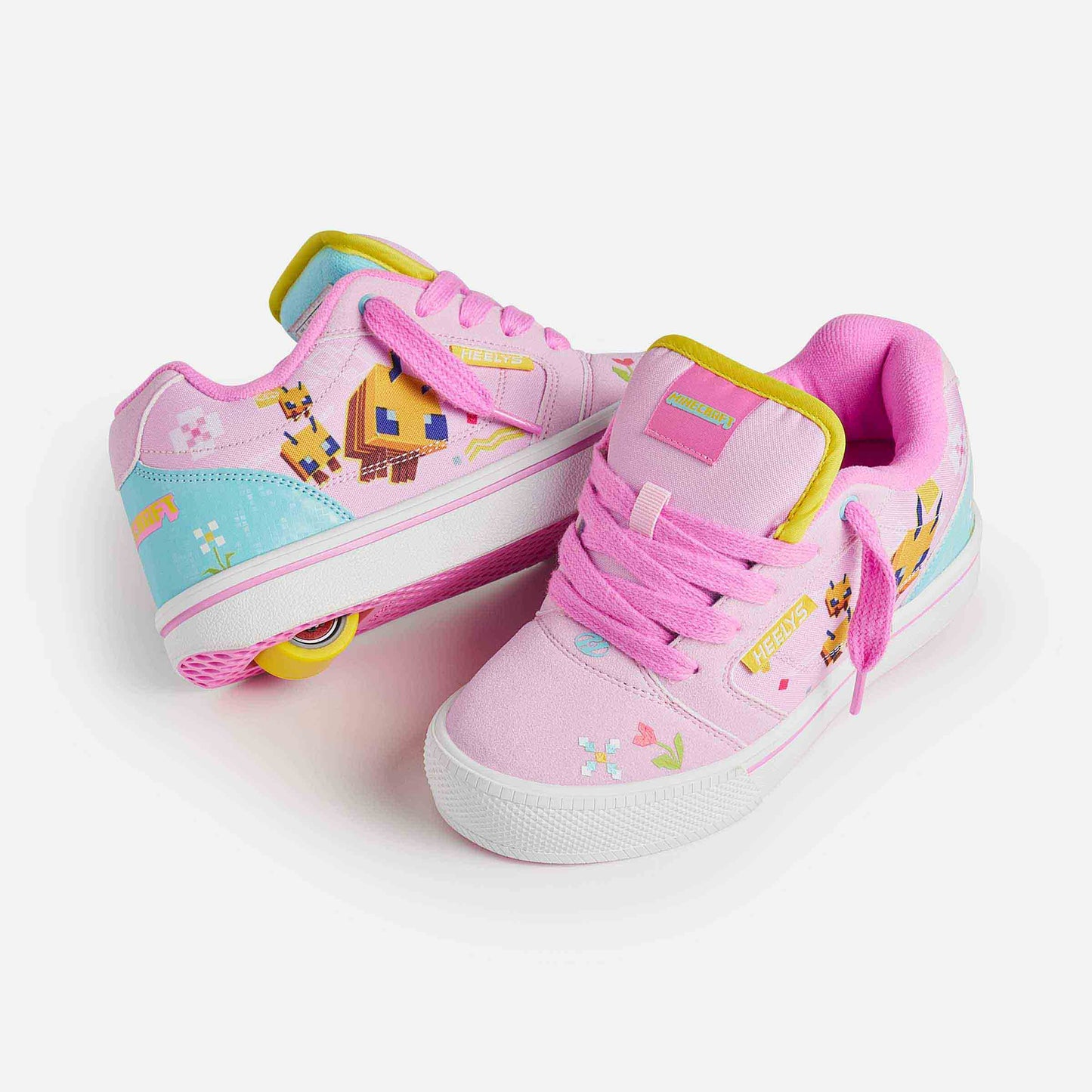 Heelys | Minecraft Pro 25 | Lt Pink/Lt Blue/Yellow