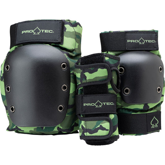 Pro-Tec Street Gear Junior Pads (3 Pack) - Camo