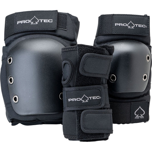 Pro-Tec Street Gear Junior (3 Pack) Open Pads - Black