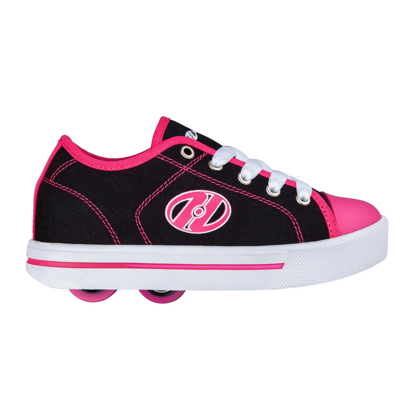 Sneakers with Wheels - Heelys Classic X2 Black / White / Hot Pink