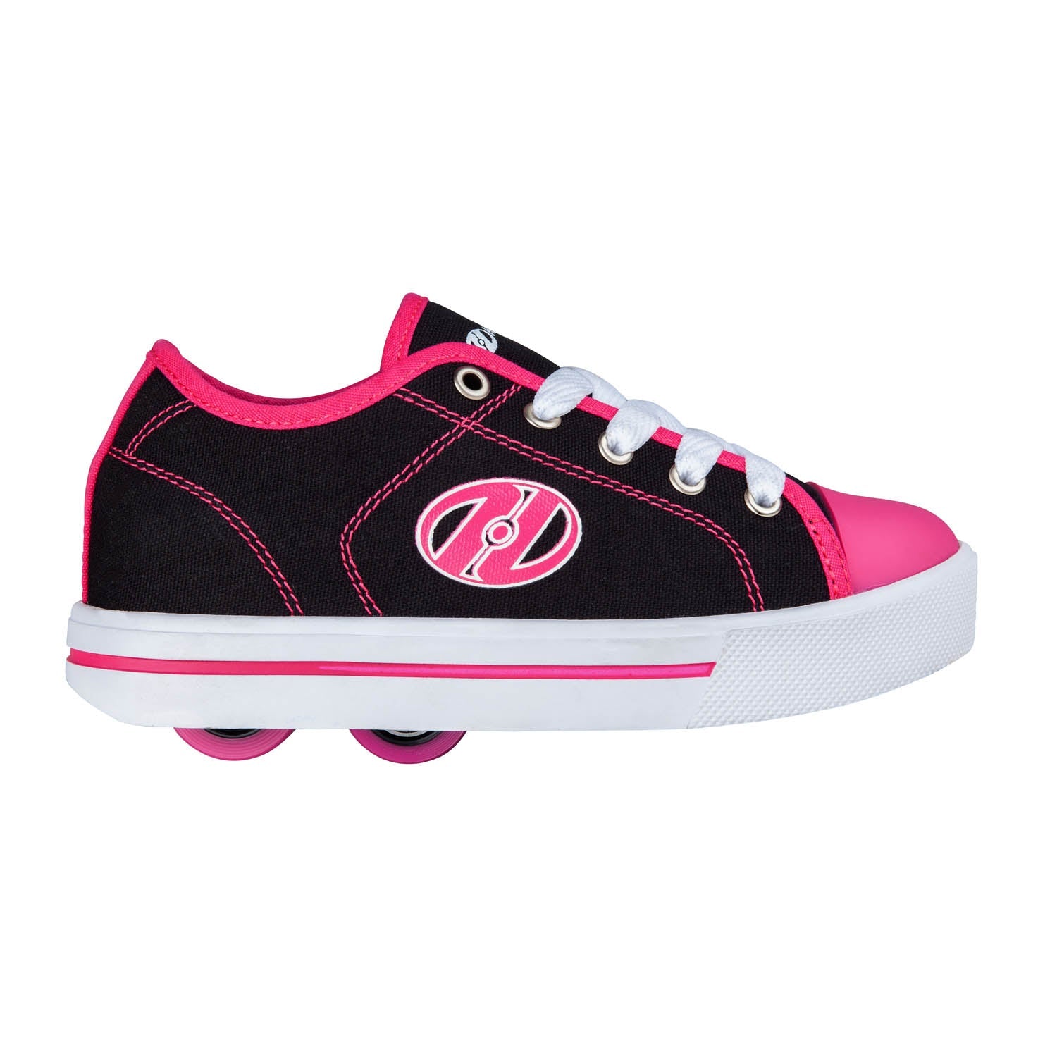 Sneakers with Wheels - Heelys Classic X2 Black / White / Hot Pink